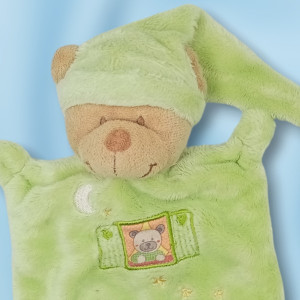 Ours NICOTOY SIMBA doudou vert