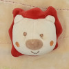 Lion SUCRE D'ORGE doudou rond plat jaune