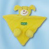 Chien BLEDINA doudou plat triangle jaune