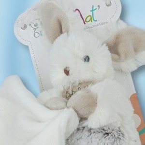 Lapin Baby Nat' Les Flocons gris