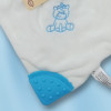 Licorne TENDERTOYS doudou hochet plat blanc et bleu