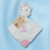 Licorne TENDERTOYS doudou hochet plat blanc et rose