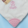 Licorne TENDERTOYS doudou hochet plat blanc et rose