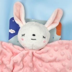 Lapin doudou carré plat