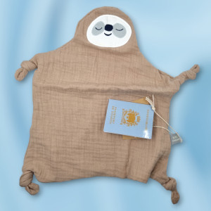 Paresseux BOUT'CHOU (Monoprix) doudou lange plat beige