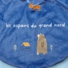 Ours MOTS D'ENFANTS doudou bleu Les copains du grand nord