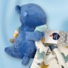 Dinosaure MOTS D'ENFANTS doudou bleu