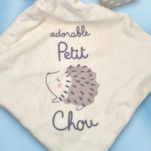 Hérisson MOTS D'ENFANTS doudou Adorable petit chou