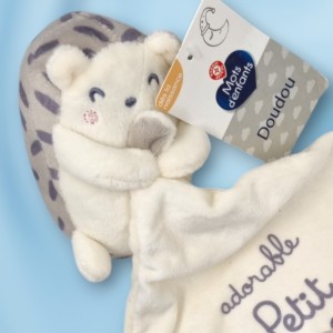 Hérisson MOTS D'ENFANTS doudou Adorable petit chou