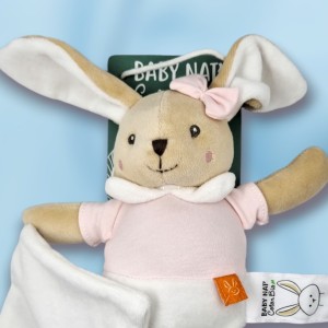Lapin BABY NAT' Bio doudou rose
