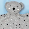 Ours LULU CASTAGNETTE doudou plat gris