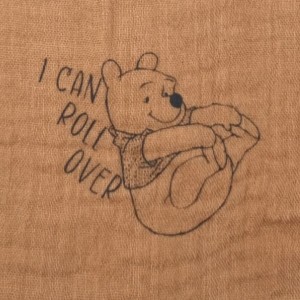 Winnie DISNEY Baby doudou lange "I CAN ROLL OVER"