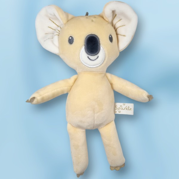 Koala NICOTOY peluche beige et or "Sparkle"