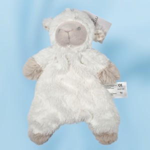 Mouton KIMBALOO (La Halle) doudou plat blanc