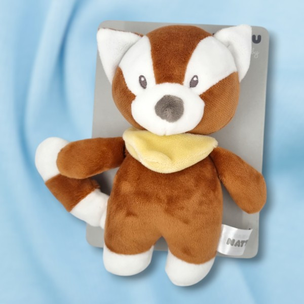 Panda roux NATTOU marron hochet 20 cm
