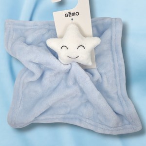 Etoile GEMO doudou plat bleu