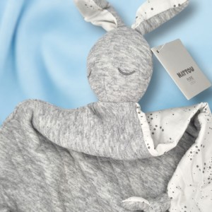 Lapin NATTOU "Pure" plat gris