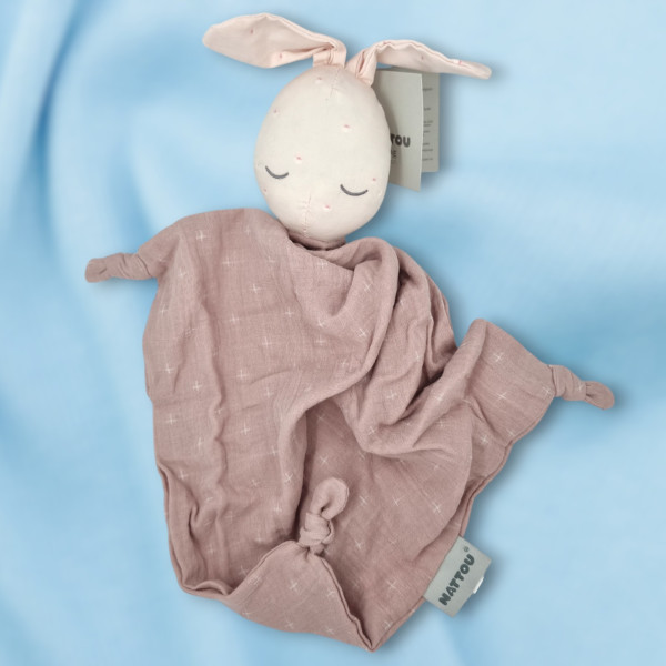 Lapin NATTOU "Pure" plat rose