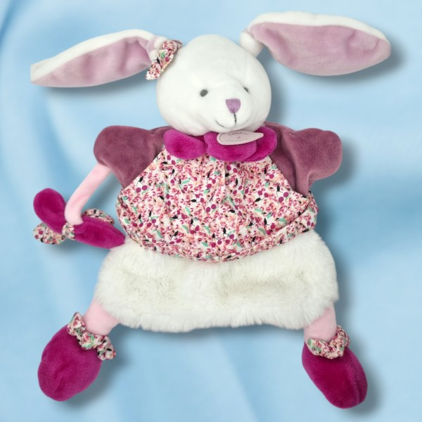 Lapin DOUDOU ET COMPAGNIE marionnette Cerise