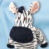 Zèbre NICOTOY peluche rayé noire et blanche