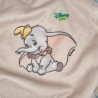 Eléphant NICOTOY doudou Dumbo plat Disney gris