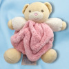 Ours KALOO doudou boule rose "Plume"
