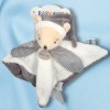 Ours BABY NAT' doudou gris et blanc