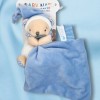 Ours BABY NAT' doudou bleu et blanc