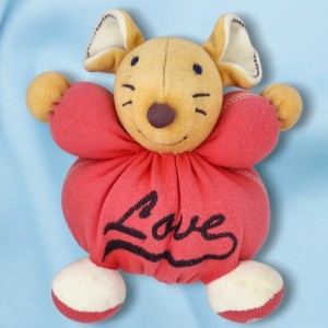 Souris KALOO doudou boule Love