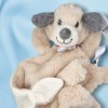 Chien TEX BABY Carrefour doudou plat beige