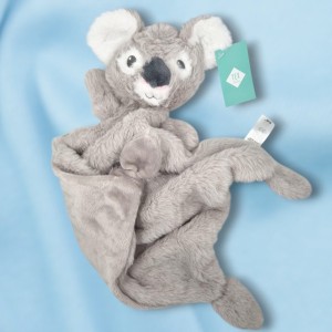 Koala TEX BABY Carrefour doudou plat gris