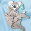 Koala TEX BABY Carrefour doudou plat gris