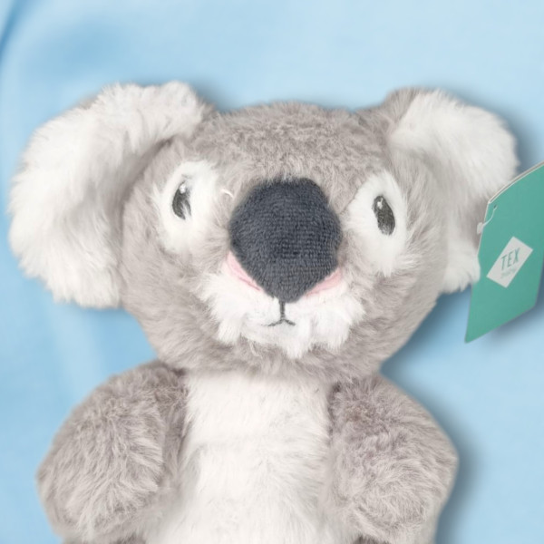Koala TEX BABY Carrefour doudou gris peluche