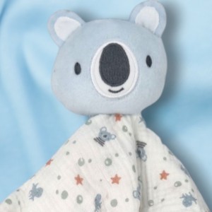 Koala MES PETITS CAILLOUX blanc et bleu