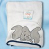 Couverture Dumbo DISNEY Baby blanche