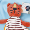 SOS doudou tigre MOTS D'ENFANTS Leclerc doudou plat rayé orange