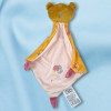 SOS doudou tigre MOTS D'ENFANTS Leclerc doudou plat orange et rose