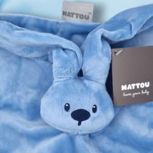 Lapin NATTOU Lapidou plat bleu