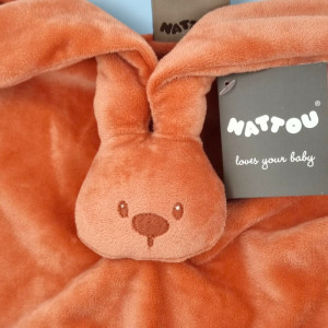 Lapin NATTOU Lapidou plat orange