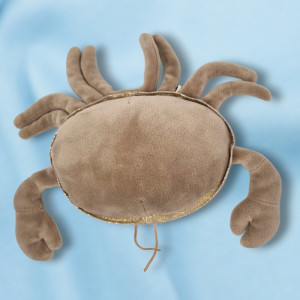 SOS doudou crabe Bukowsk beige et doré