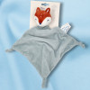 SOS doudou renard MES PETITS CAILLOUX Stokomani plat bleu