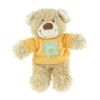 Ours TEX BABY doudou beige, pull orange