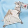 SOS doudou âne NICOTOY peluche beige avec doudou carré plat