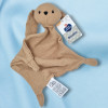 SOS doudou lapin MOTS D'ENFANTS plat en lange marron