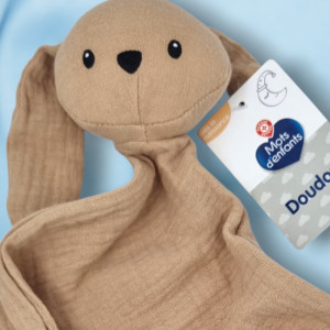 Lapin MOTS D'ENFANTS Leclerc lange marron