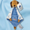 SOS doudou chien MOTS D'ENFANTS Leclerc doudou plat bleu P'tit chien