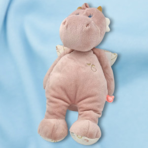 SOS doudou dragon Joy NOUKIE'S peluche rose 25 cm N2062.25