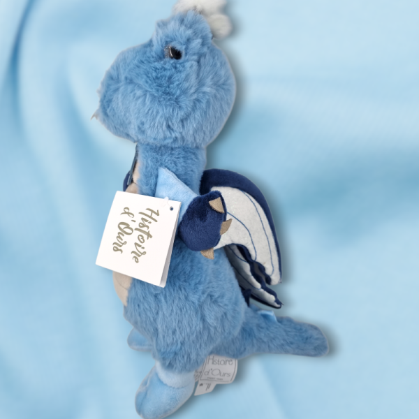 SOS doudou dragon HISTOIRE D'OURS peluche bleu 28 cm HO2963