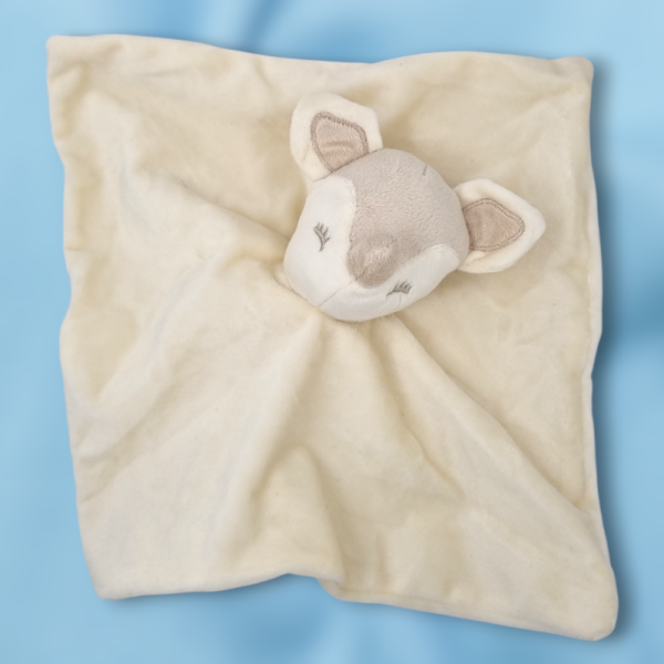 SOS doudou biche carré plat beige (ou souris)