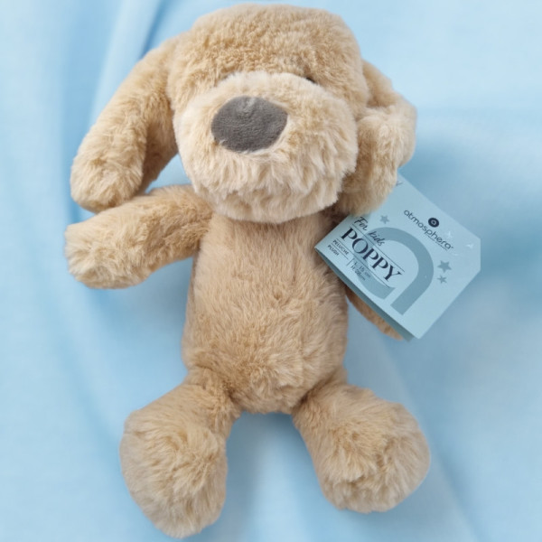 SOS doudou chien ATMOSPHERA peluche beige 30 cm
